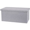 HOMESTYLING Taburet / podsedák s úložným priestorom 76 x 40 cm svetlo šedá