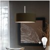 Eglo | Eglo - LED Luster na lanku TUNJA 1xE27/60W/230V hnedá | EG32517O