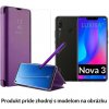 Otváracie Púzdro Luxria Clear View pre Huawei - Fialové pre Huawei: Nova 3