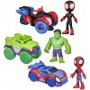 MARVEL SPIDEY A SUPER-KUMPLE FIGURKY MILES MORALES HULK SPIDEY S VOZIDLAMI