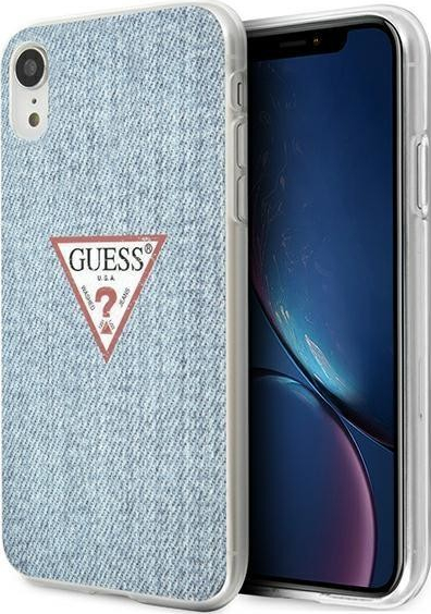 Guess hard silikónové iPhone XR light modré Jeans Collection