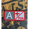 Nášivka krvná skupina A+ POS