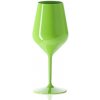 Nero GOLD PLAST zbitný plastový pohár na víno zelený limitovaná edícia 470 ml