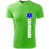Nápis Záchranár + hviezda - Pánske tričko Fantasy športové - 3XL ( Apple Green )