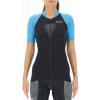 UYN Granfondo OW Biking Shirt Short Sleeve Blackboard/Danube Blue dámsky