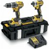 COMBO SÚPRAVA DEWALT DCK266P2 VŔTACÍ SKRUTKOVAČ DCD796 RÁZOVÝ UŤAHOVÁK DCF887 2x5,0Ah 18V