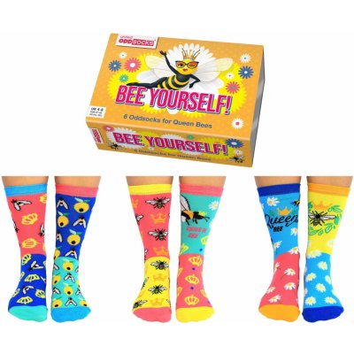 United ODD socks dámske veselé ponožky BEE YOURSELF 3 páry