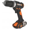 Akumulátorová příklepová vrtačka Worx 20V s baterií Příklepová vrtačka Worx 20V - WX370.1