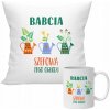 DARČEK PRE BABIČKU NA MENINY NARODENINY Vankúš + Hrnček ŠÉFKA TEJTO ZÁHRADY
