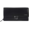 Kožená peňaženka GreenLand čierna, aktovka s RFID ochranou 18 x 10 cm