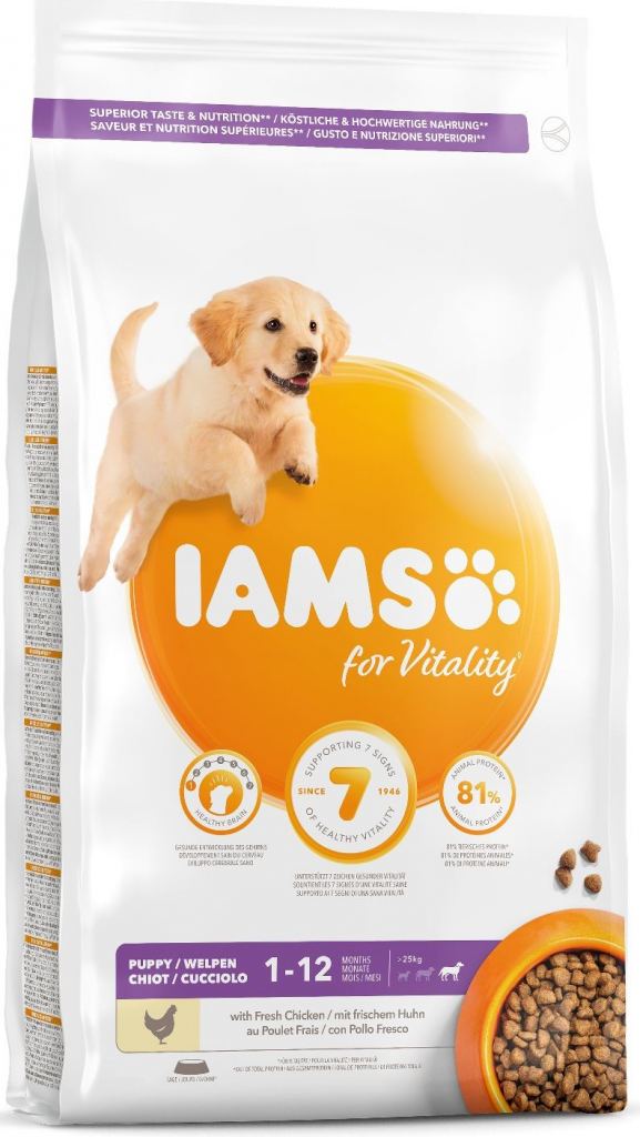 IAMS Dog Puppy Large Breed Chicken 3 kg