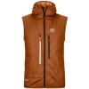 Ortovox Swisswool Piz Boe Vest M bristle brown M; Hnědá vesta