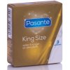 Pasante King Size Kondómy 3 ks - väčšia veľkosť, hladký povrch