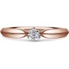 Mira | Zásnubný prsteň so stredovým kameňom 0.145ct, biele a ružové zlato, s diamantmi 60
