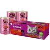 WHISKAS klasický výber v šťave pre dospelé mačky 40x85g & WILD FARM Paštéta s hovädzím mäsom 3x400g - bezlepkové krmivo pre mačky