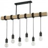 LVT NIDO drevené visiace dizajnové stropné svietidlo 6xE27 IP20 PL3964