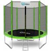 INLEA PREMIUM Jump Trampolína 250 cm s vonkajšou ochr sieťou - svetlozelená