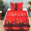 Jemné mikroplyš obliečky Homa LEVINA RED CHRISTMAS 140x200 cm Jemné mikroplyš obliečky Homa LEVINA RED CHRISTMAS 140x200 cm - 140x200 cm - 1x vankúš 1x prikrývka - zips
