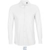 NEOBLU Košile Basile Men, piqué, dlouhý rukáv COT243777z1501-optic white S Bílá optická
