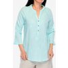 Dámska košeľa Royal Robbins Oasis Tunic II 3/4 Sleeve - pacific blue