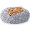 Pelech pre psa, pelech pre mačku, povrch mäkký plyš, 60 cm, sivý