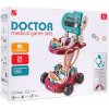 Ramiz Detský lekársky set 3+ Vozík + EKG panel 24 el. Kardiológ Zubný lekár Ortopéd Sestra