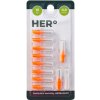 HERBADENT HERo Electra medzizubná kefka oranžová 0,8 mm 10 ks