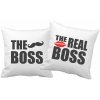 Fajntričko V Sada 2ks Obliečky na vankúš - The Boss a The real Boss