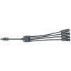 Kábel TIPA MC4 rozbočenie 1x zdierka/ 4x konektor 30cm