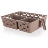 BANQUET Organizér do chladničky perforovaný CULINARIA 30,5 x 23 x 8cm, hnedý