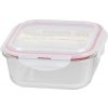 Dóza MagicHome, štvorcová, s vekom, 1200 ml, s príborom, Clip