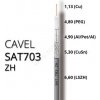 Koaxiálny kábel CAVEL SAT703ZH, LSZH, 6,6mm, ClassB(Dca,s2,d2,a1), 100m balenie
