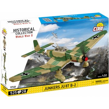 COBI 5748 World War II Nemecký strmhlavý bombardér Junkers JU-87 B-2 Stuka TROP 1:32