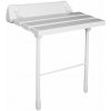 Ridder HANDICAP sklopné sedátko do sprchy s podperou, 51x23cm, biela A0020301