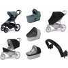Mestský kočík Thule Urban Glide 4-wheel Mid blue + Korbička Bassinet Mid blue SET 7v1