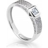 Cutie Diamonds Trblietavý prsteň z bieleho zlata s diamantmi DZ6715-2361-10-X-2 62 mm