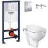 GROHE Solido - set modul Rapid SL, misa WC Bau Ceramic Rimless, bidetové sedátko SoftClose, tlačidlo Skate Cosmo chróm 38772001