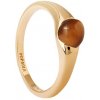 PDPAOLA Pozlátený prsteň s tigriím okom Orion AN01-F08 56 mm