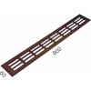 MPkovania SRL - ALFA vetracia mriežka 60 x 800 mm, 800 mm, 60 mm, BRM - bronz matný (C33)