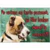 Pozorpes.sk, výstražná tabuľka (Stredoázijský ovčiak)