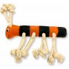 Paf Dog Stonožka Jarmila Hračka pro psy z kůže a juty 26 cm
