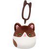 Squishmallows Kľúčenka Glaudini - Dark Brown Tuxedo Cat 9 cm