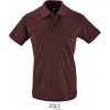 SOL´S PERFECT / Pánska polokošeľa - heather oxblood XXL