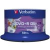 Verbatim DVD+R DL, Double Layer Wide Inkjet Printable, 43703, 8.5GB, 8X, spindle, 50-pack, 12cm, pro archivaci dat