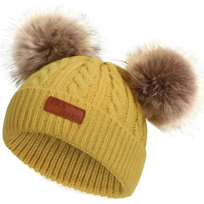 Fine Detská čiapka Žltá