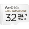 SANDISK microSDHC 32GB High Endurance Video U3 V30 + SD adaptér SDSQQNR-032G-GN6IA