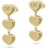 Liu Jo Visiace srdiečkové náušnice z pozlátenej ocele Fashion LJ2631