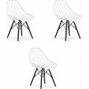 Stolička SAKAI - biela / čierne nohy x 3 9401 80 00 00