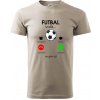 Futbal volá - Klasické pánske tričko vyššej gramáže - M ( Ľadovo sivá )