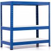 Policový regál Trestles RH 1000x800x300, nosnosť 1050 kg, 3 police bílé Farba: modrá